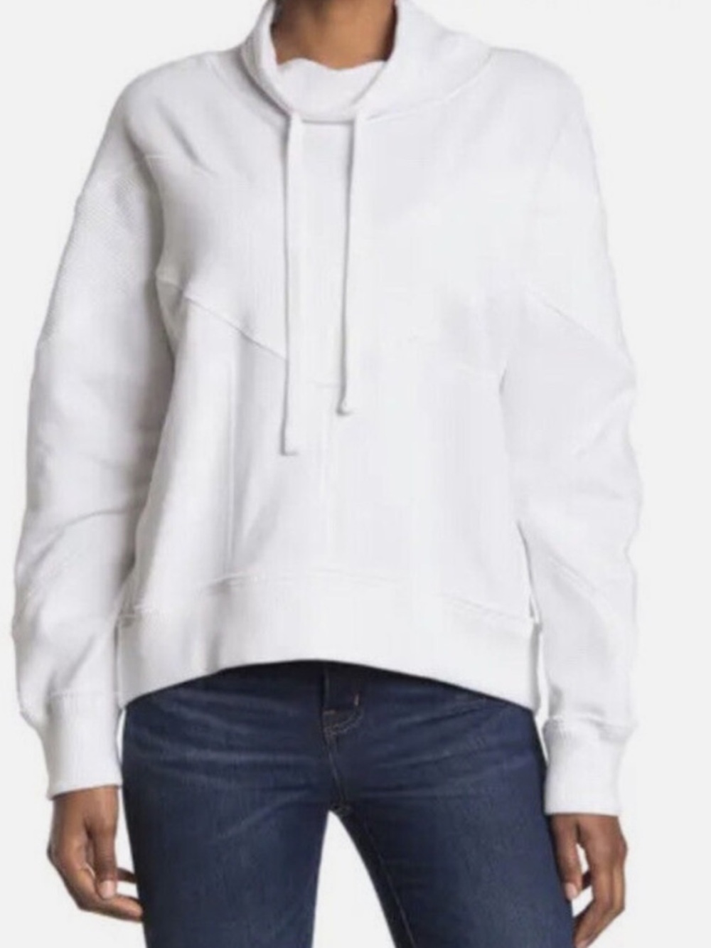 Free People Movement Ivy League Pullover White Sweatshirt Women’s Large